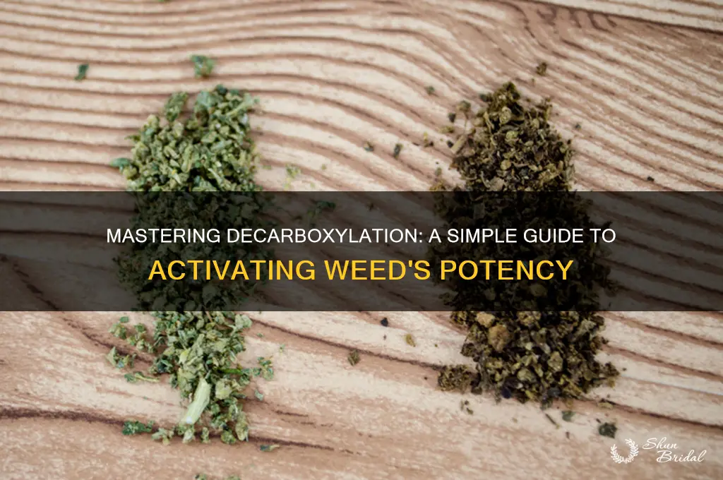 how to decarb wed