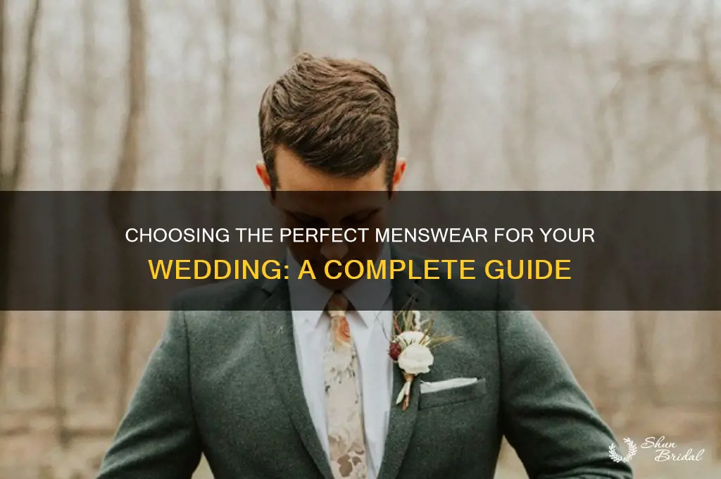 how to decide on menswear for wedding
