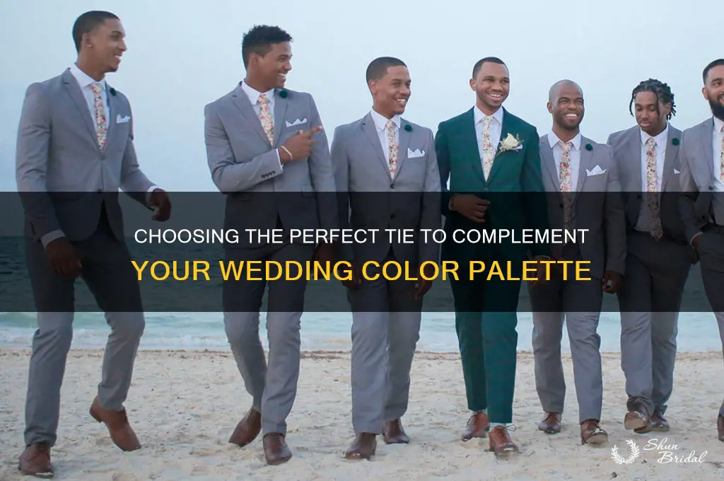 how to decide on tie for my wedding colors