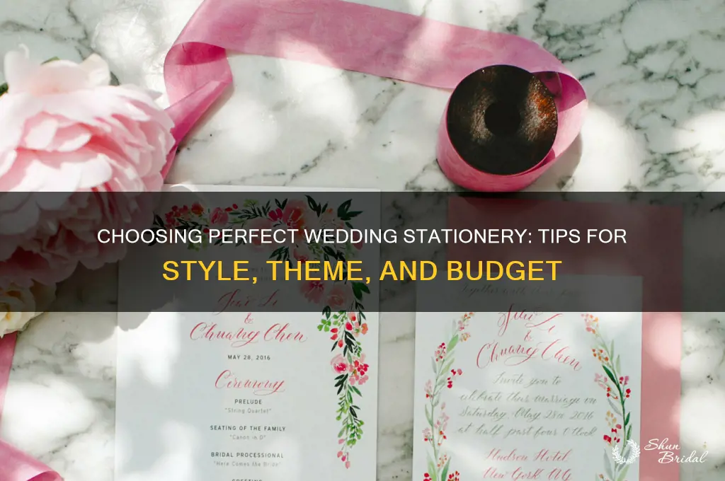 how to decide on wedding stationary