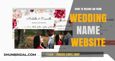 Choosing Your Perfect Wedding Name Website: A Step-by-Step Guide