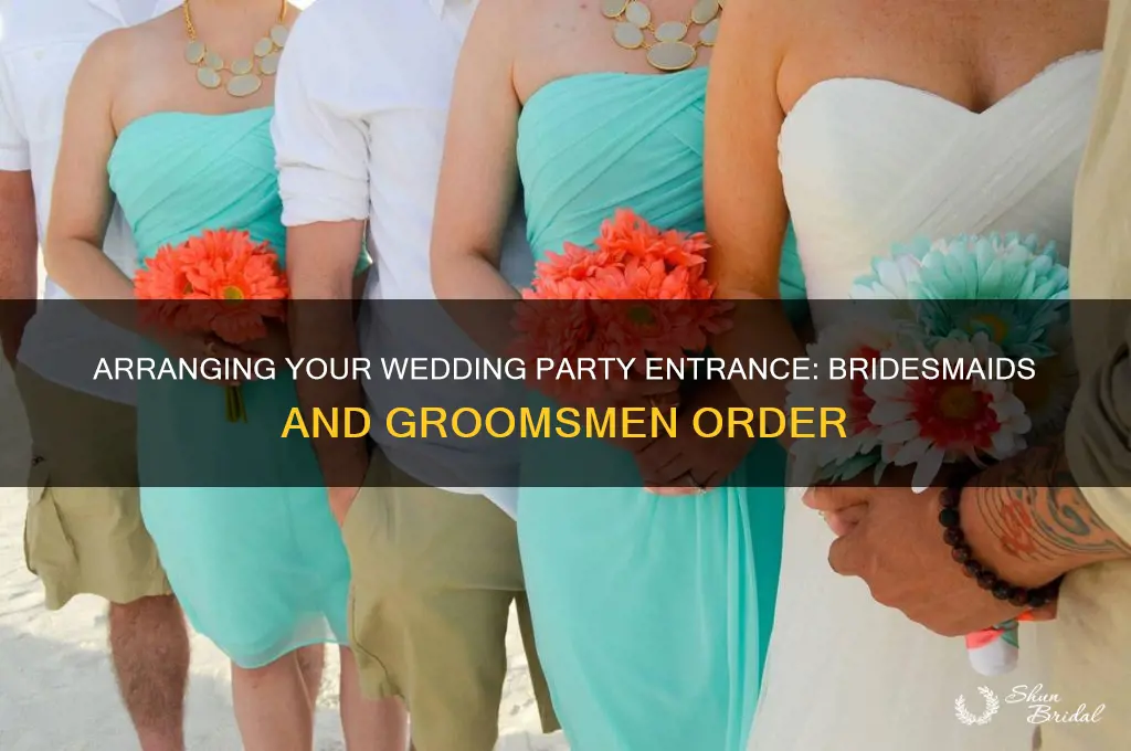 how to decide order of bridesmaids and groomsmen to introduce