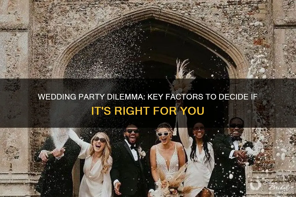 how to decide to have a wedding party or not