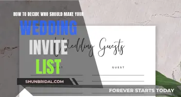 Wedding Invite List: Who Makes the Cut?