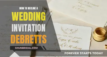 Declining Wedding Invites: Debrett's Guide to Gracious Refusals