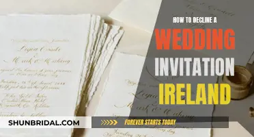 Declining Wedding Invites: Irish Etiquette and Kindness