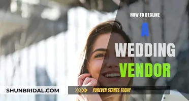 Gracefully Declining Wedding Vendors: Tips for Polite and Professional Rejection
