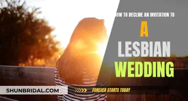 Declining a Lesbian Wedding Invite: Etiquette and Kindness