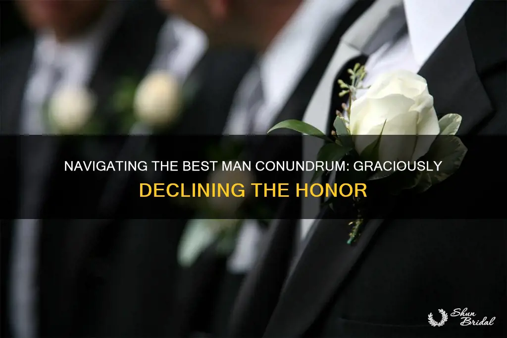 how to decline being a best man