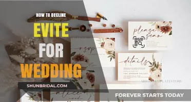 Gracefully Declining a Wedding Evite: Tips for a Polite Response