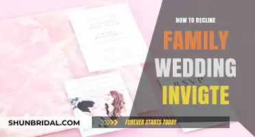 Gracefully Declining a Family Wedding Invitation: Tips and Etiquette