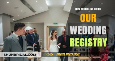 Declining Wedding Registry Gifts: Gracious Ways to Say 'No, Thanks