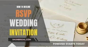 Declining Wedding Invitations: Gracefully Saying 'No' to RSVPs