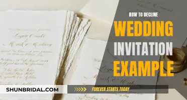 Declining Wedding Invites: A Gracious Guide to Saying No