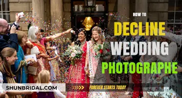 Declining Wedding Photographer: Navigating the Tricky Terrain