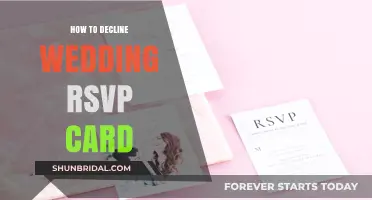 Gracefully Declining a Wedding Invitation: A Guide to RSVP Etiquette