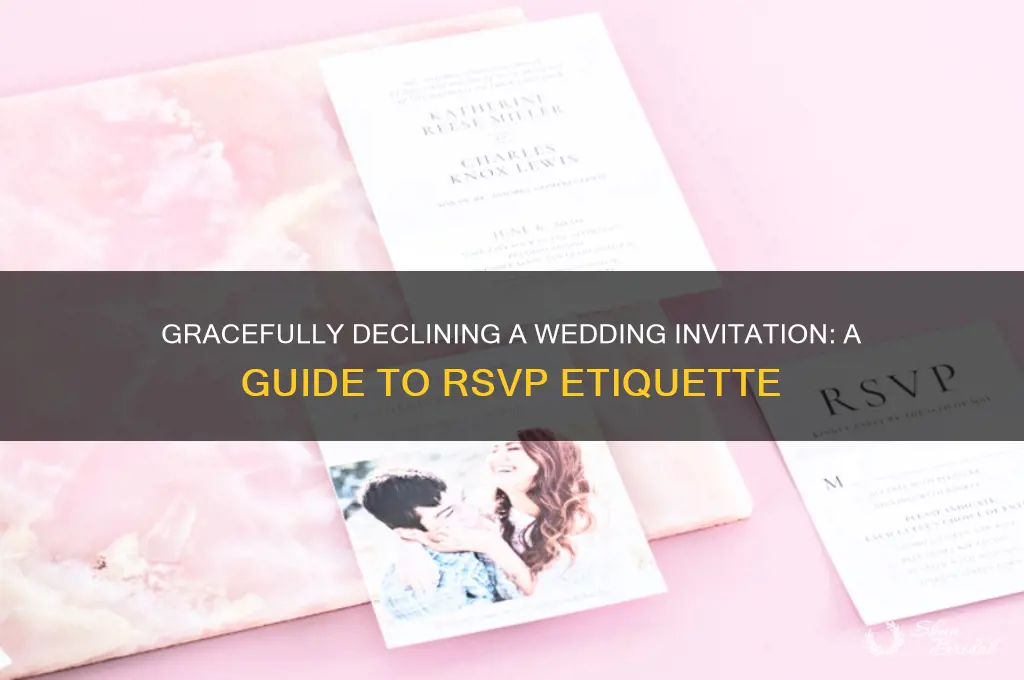 how to decline wedding rsvp card