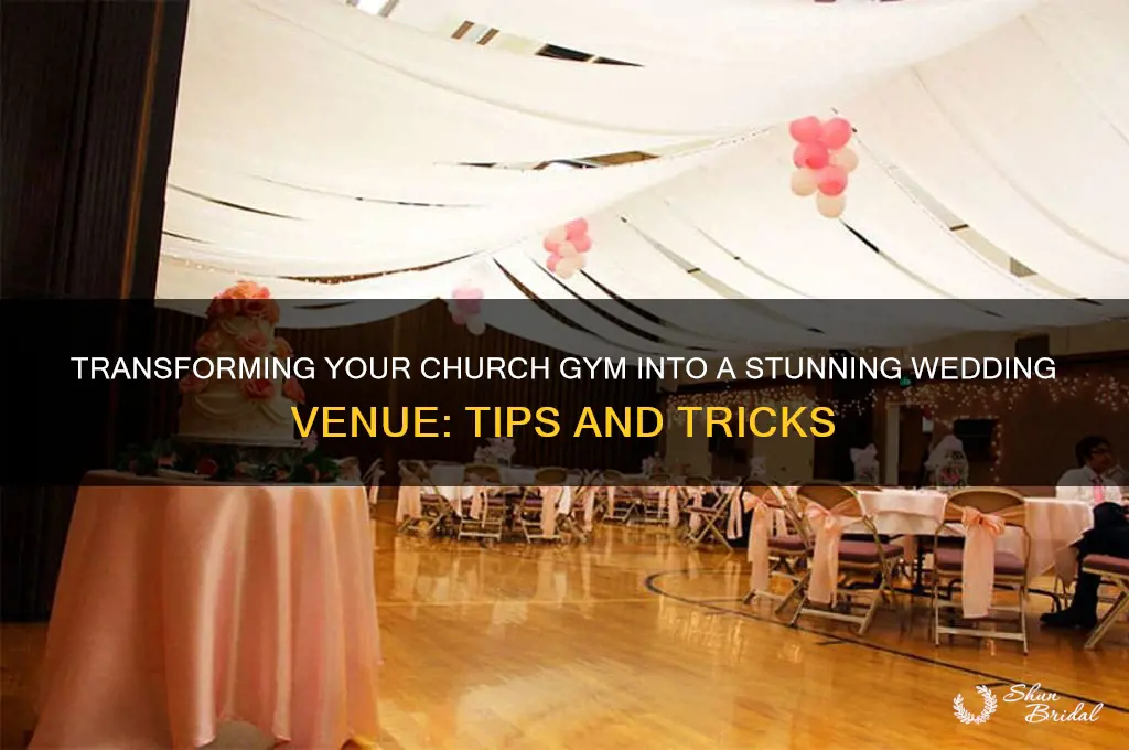 how to decoatate church gym for wedding