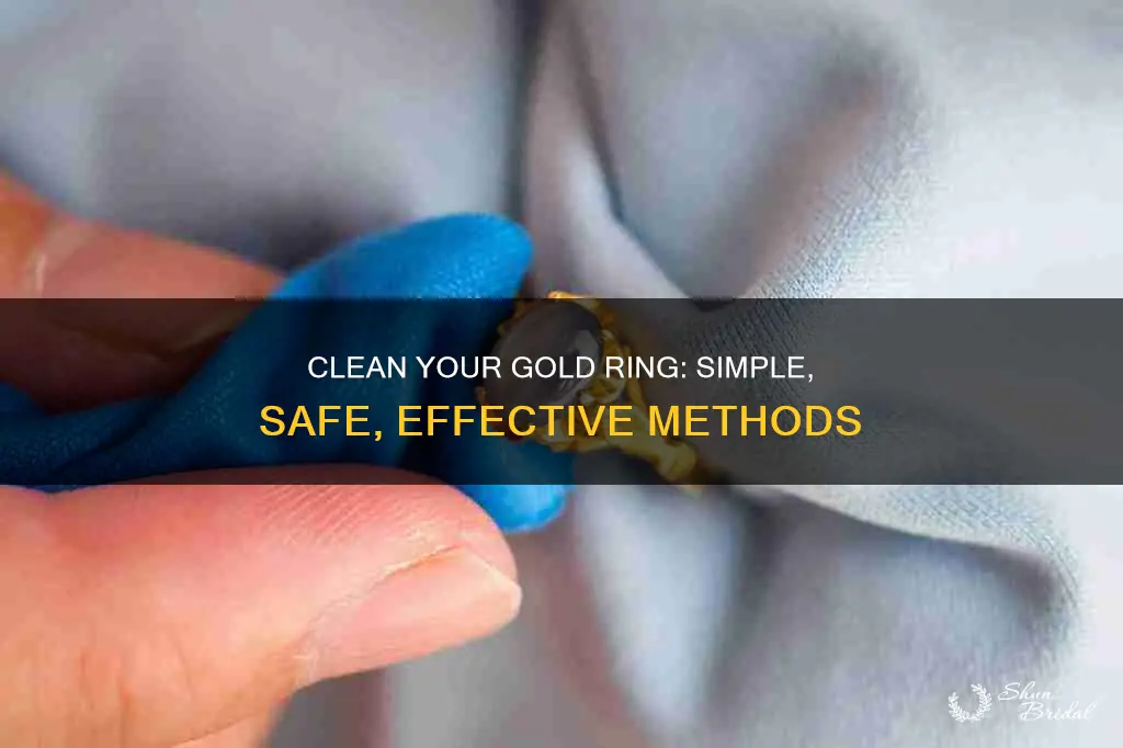 how to decontaminate gold wedding ring