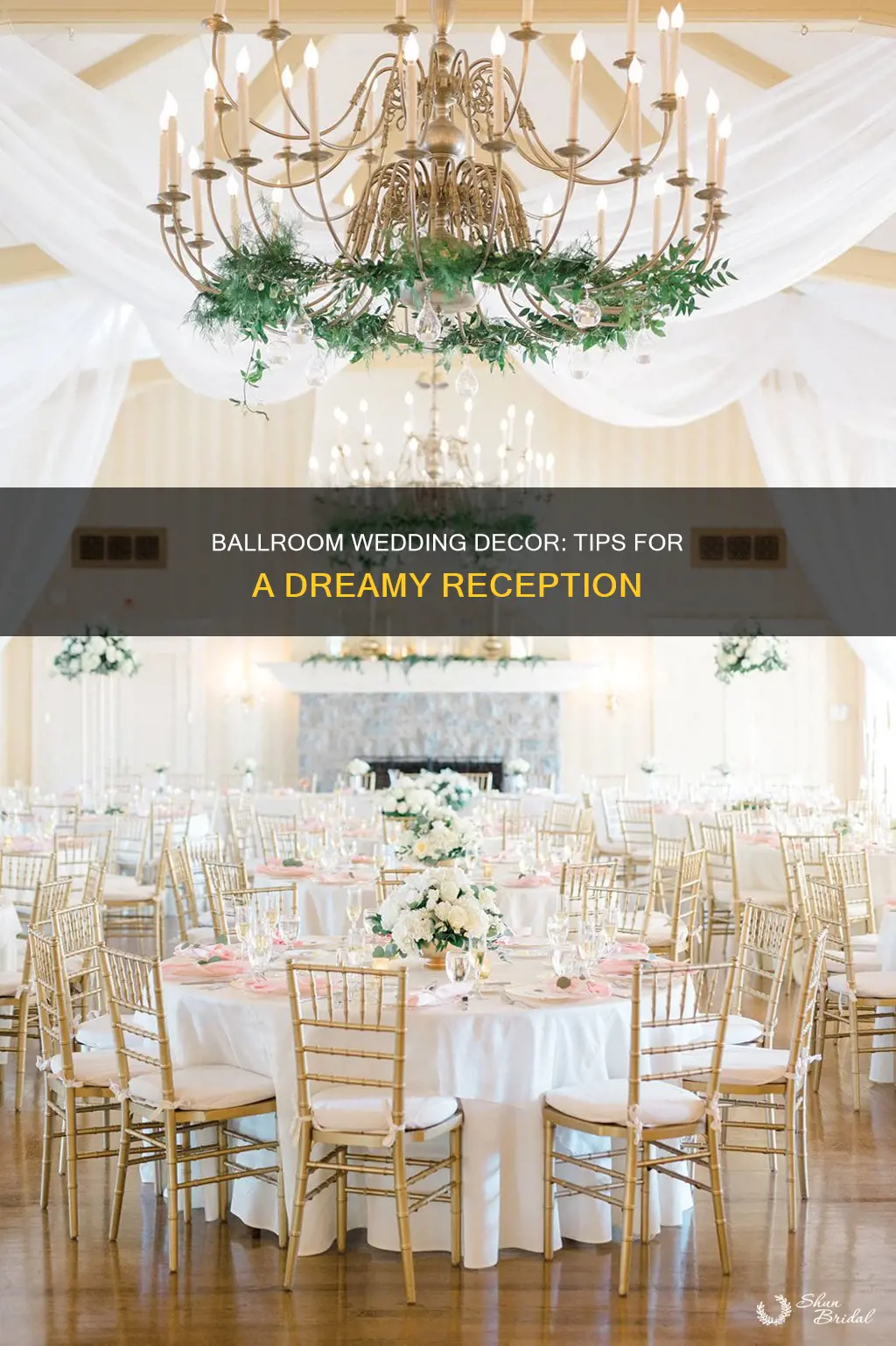 how to decorate a ballroom for a wedding reception