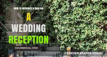 Decorating a Wedding Bar: Tips and Tricks