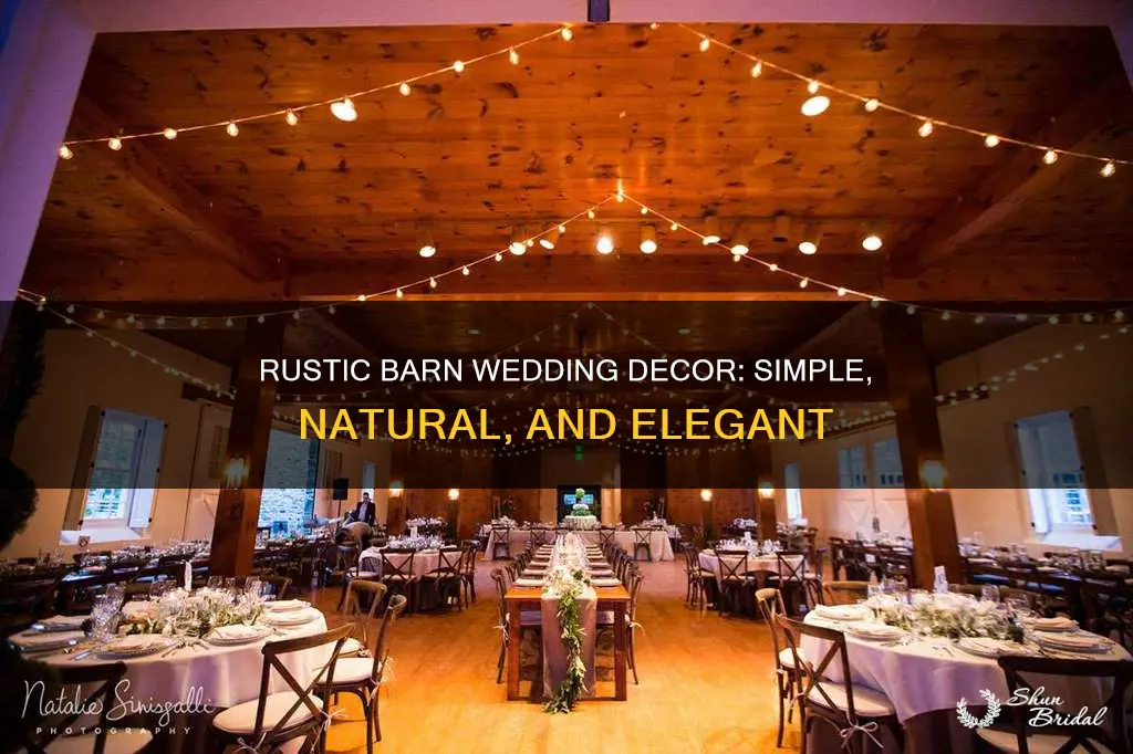 how to decorate a barn wedding venue