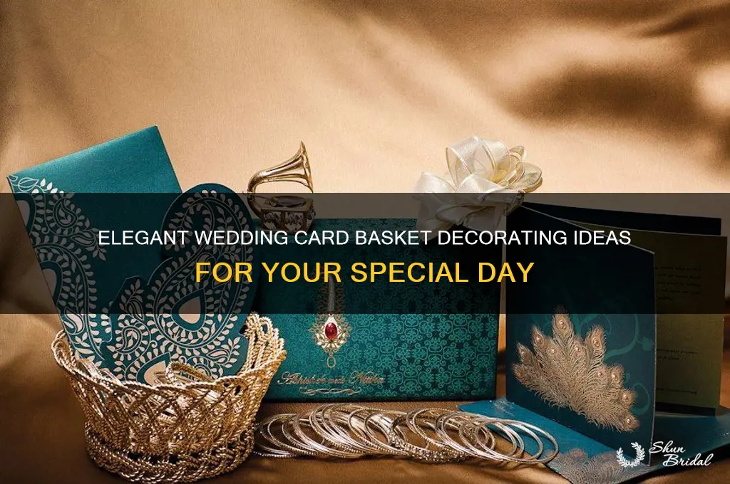 how to decorate a basket for wedding cards