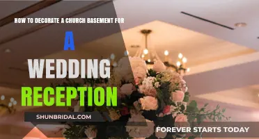 Church Basement Wedding: Simple Decor, Big Impact