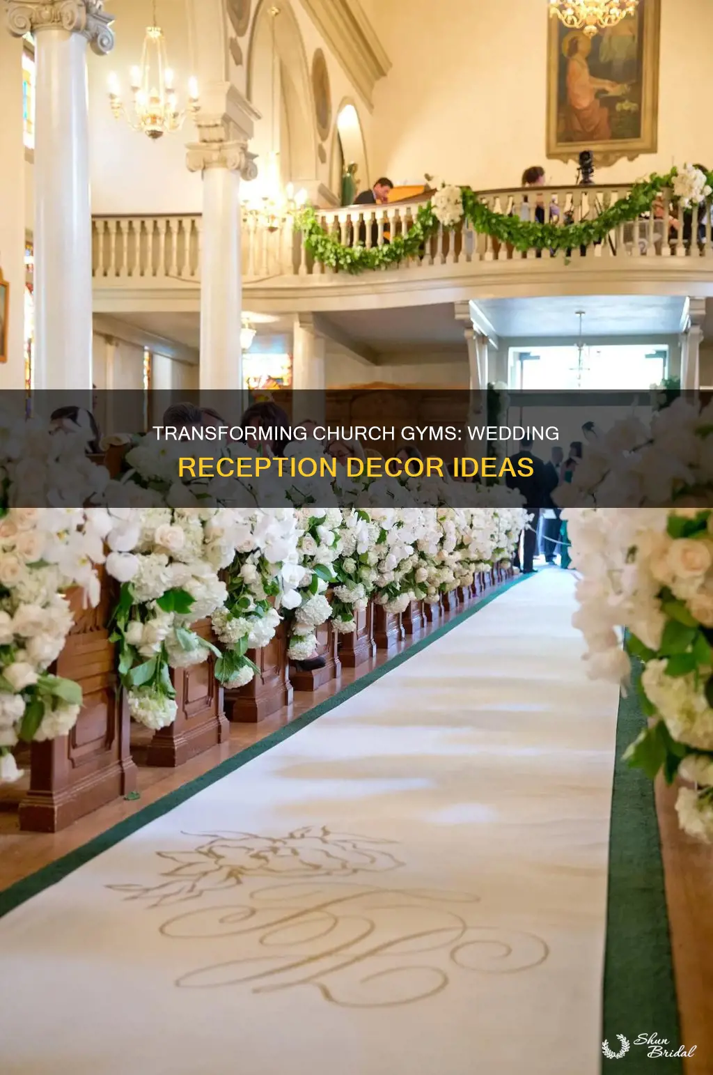 how to decorate a church gym for a wedding reception