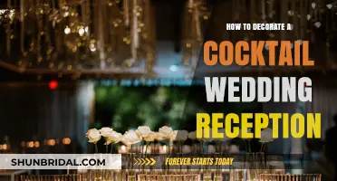 Cocktail Wedding Reception: Decorating Tips for an Intimate Affair