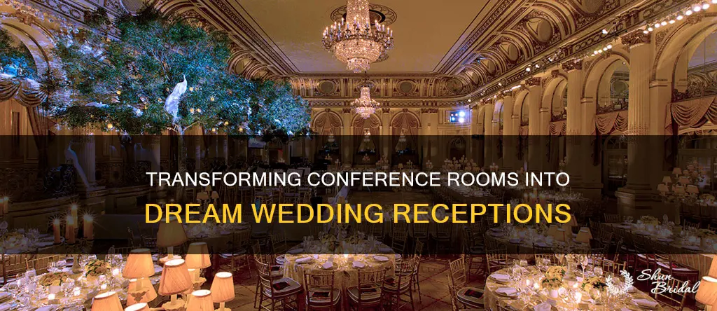 how to decorate a conference room for a wedding reception