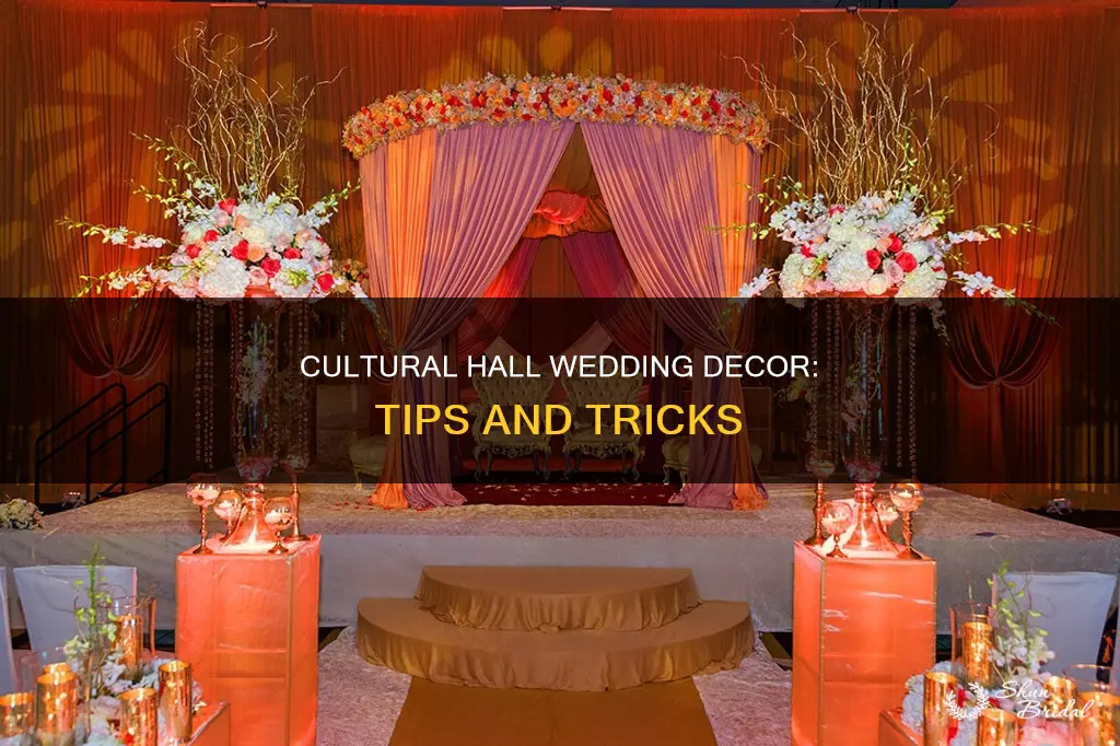 how to decorate a cultural hall for a wedding reception