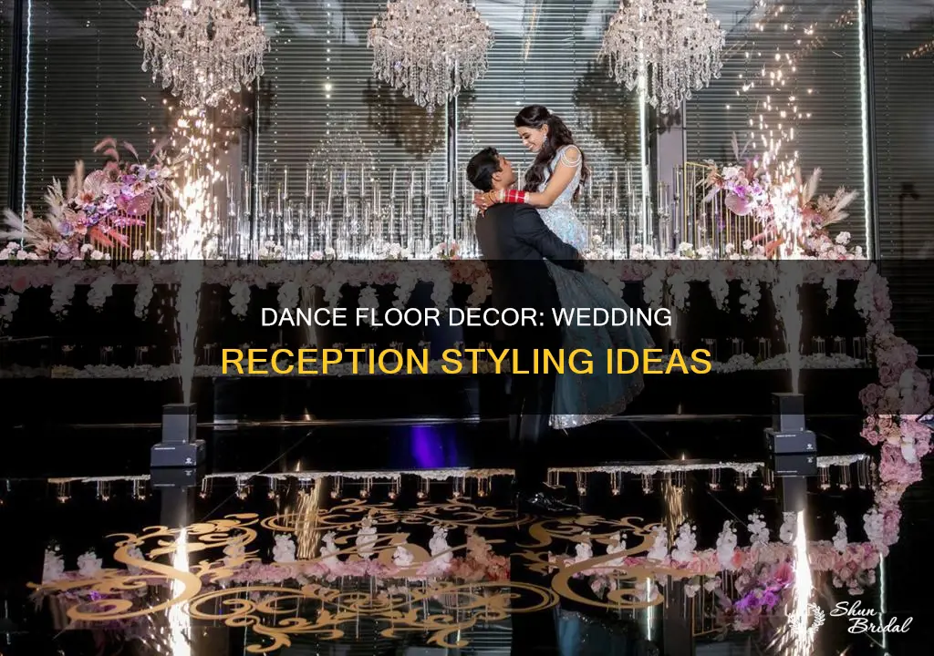 how to decorate a dance floor at a wedding reception