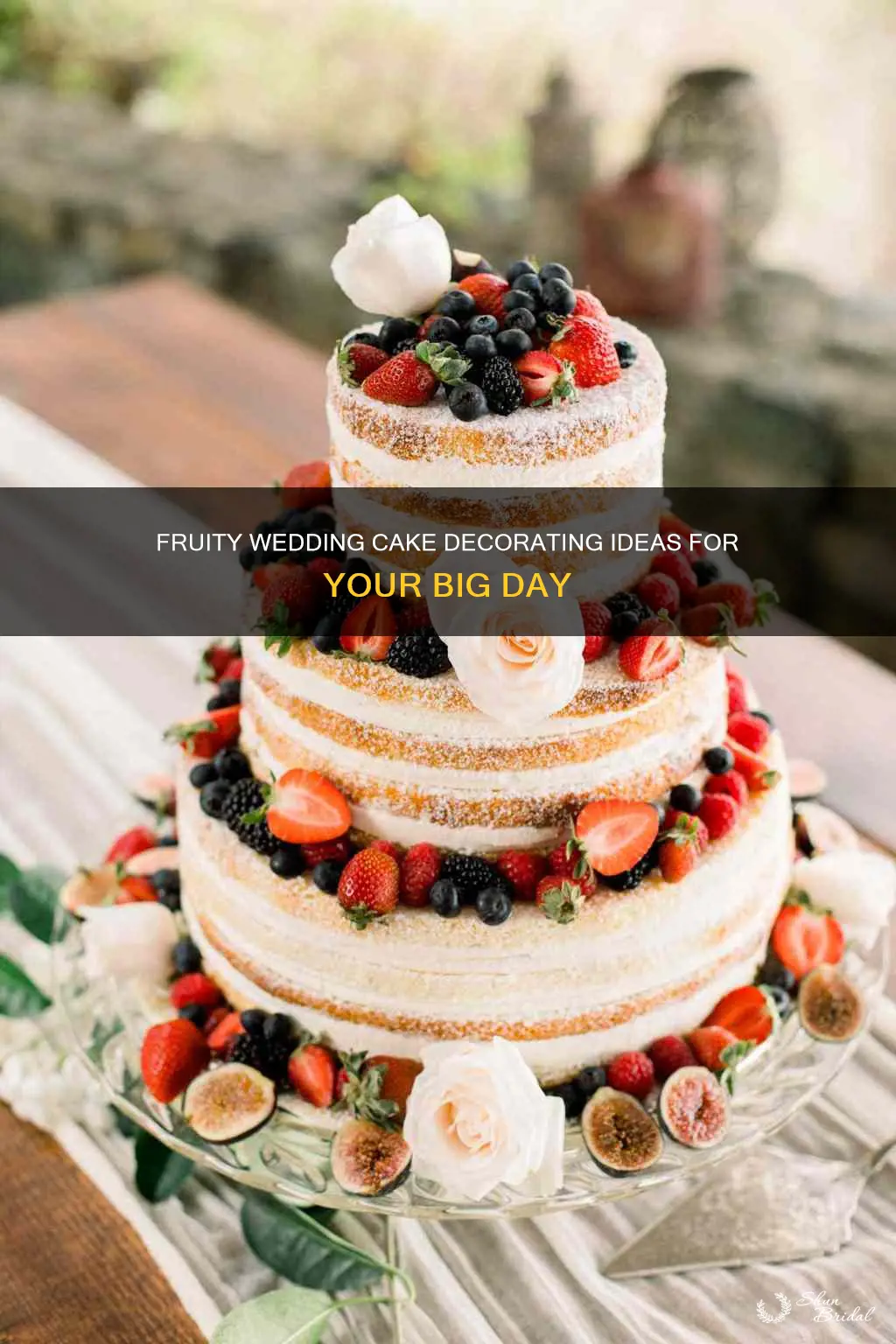 how to decorate a fruit wedding cake