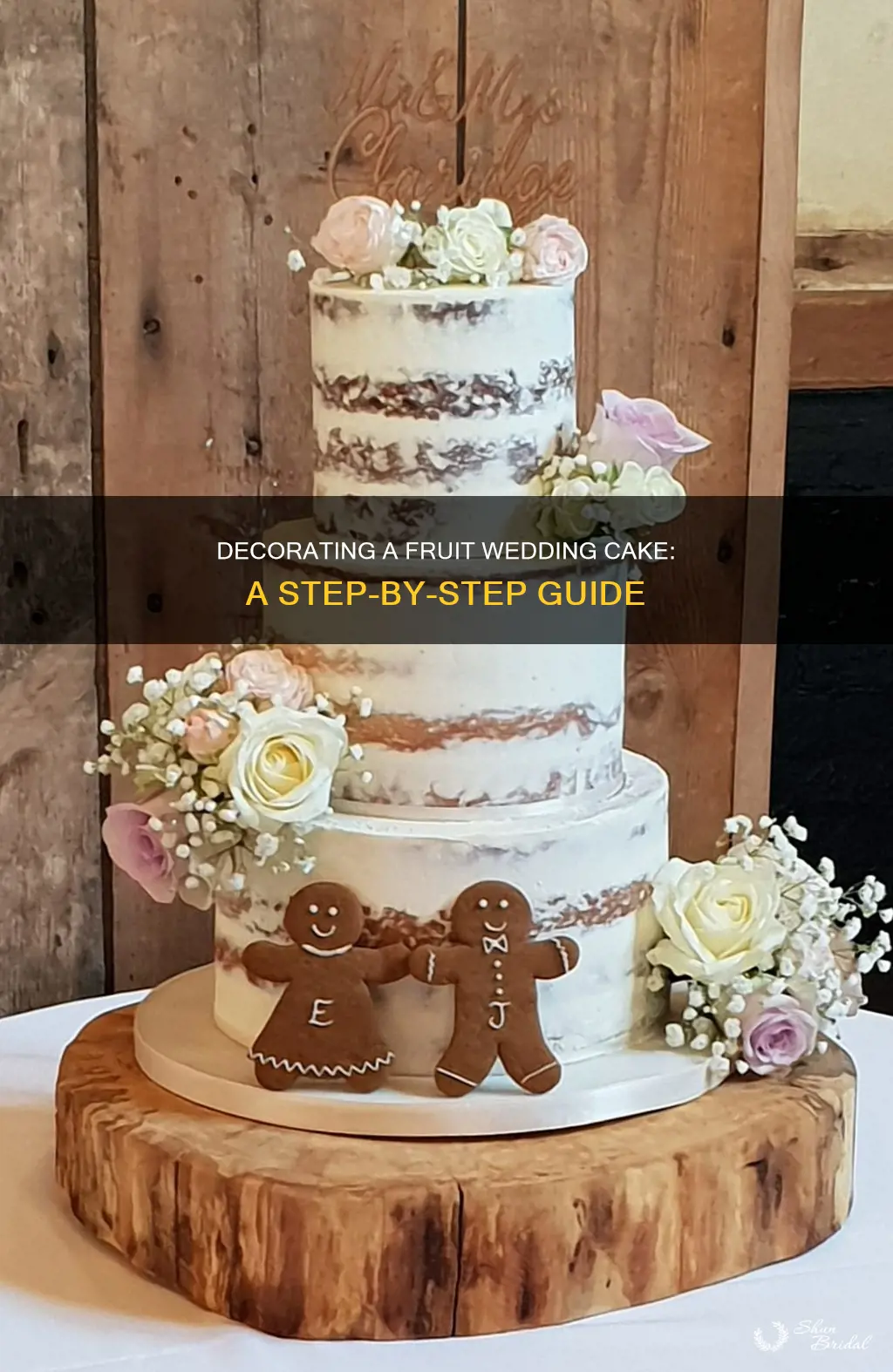 how to decorate a fruit wedding cake