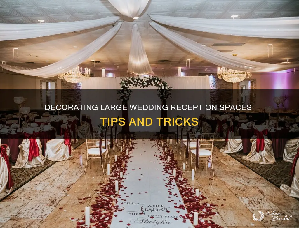 how to decorate a large room for wedding reception