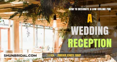Decorating Low Ceilings for Wedding Receptions: Creative Ideas
