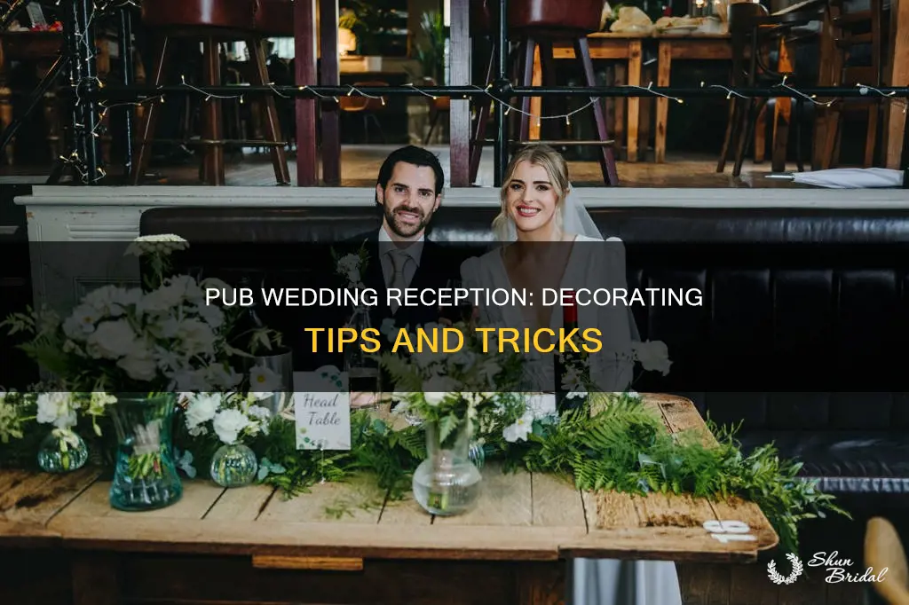 how to decorate a pub for a wedding reception
