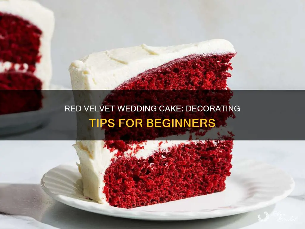 how to decorate a red velvet wedding cake