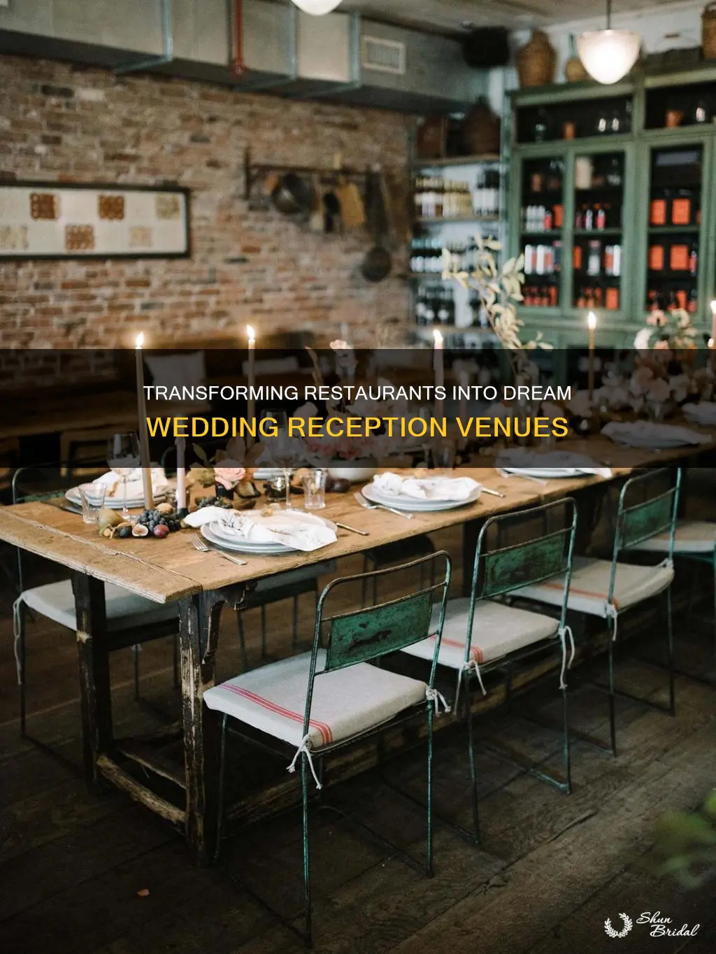how to decorate a restaurant for a wedding reception