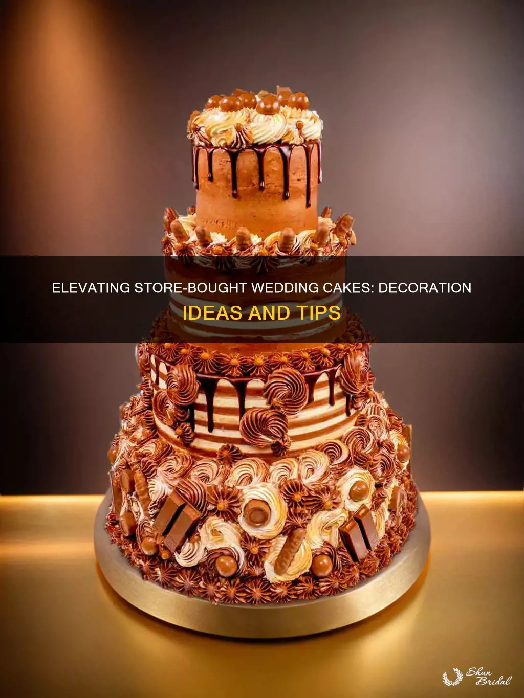 how to decorate a store bought cake for a wedding
