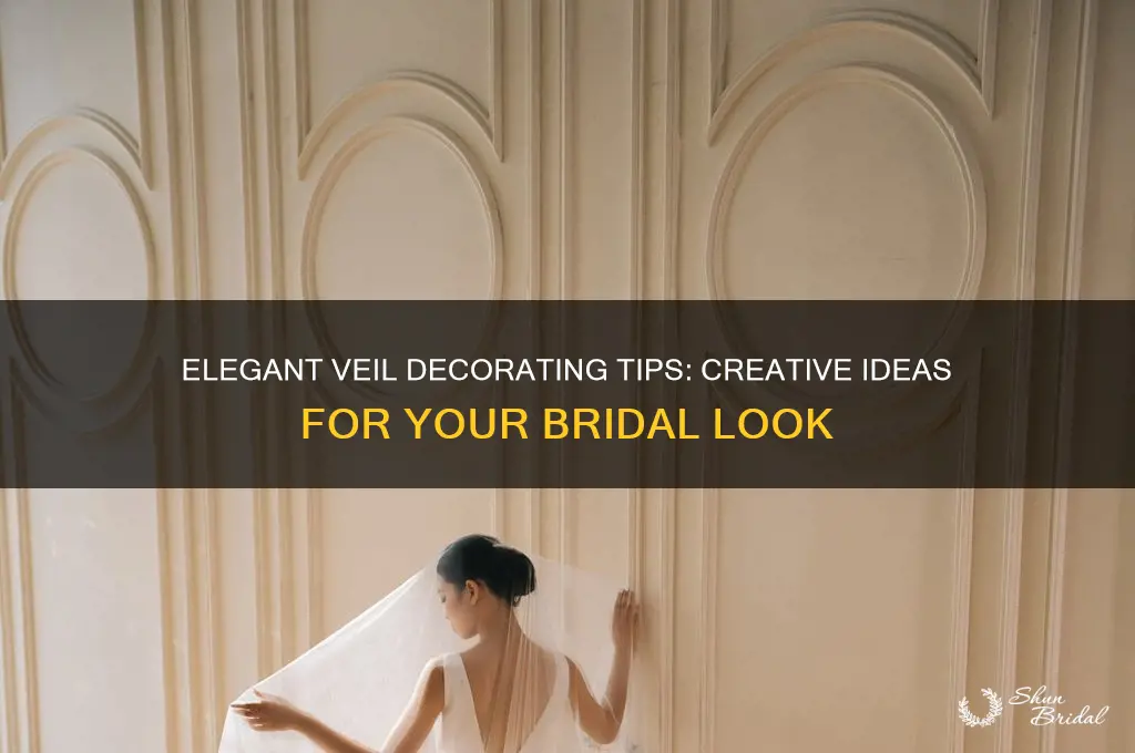 how to decorate a veil