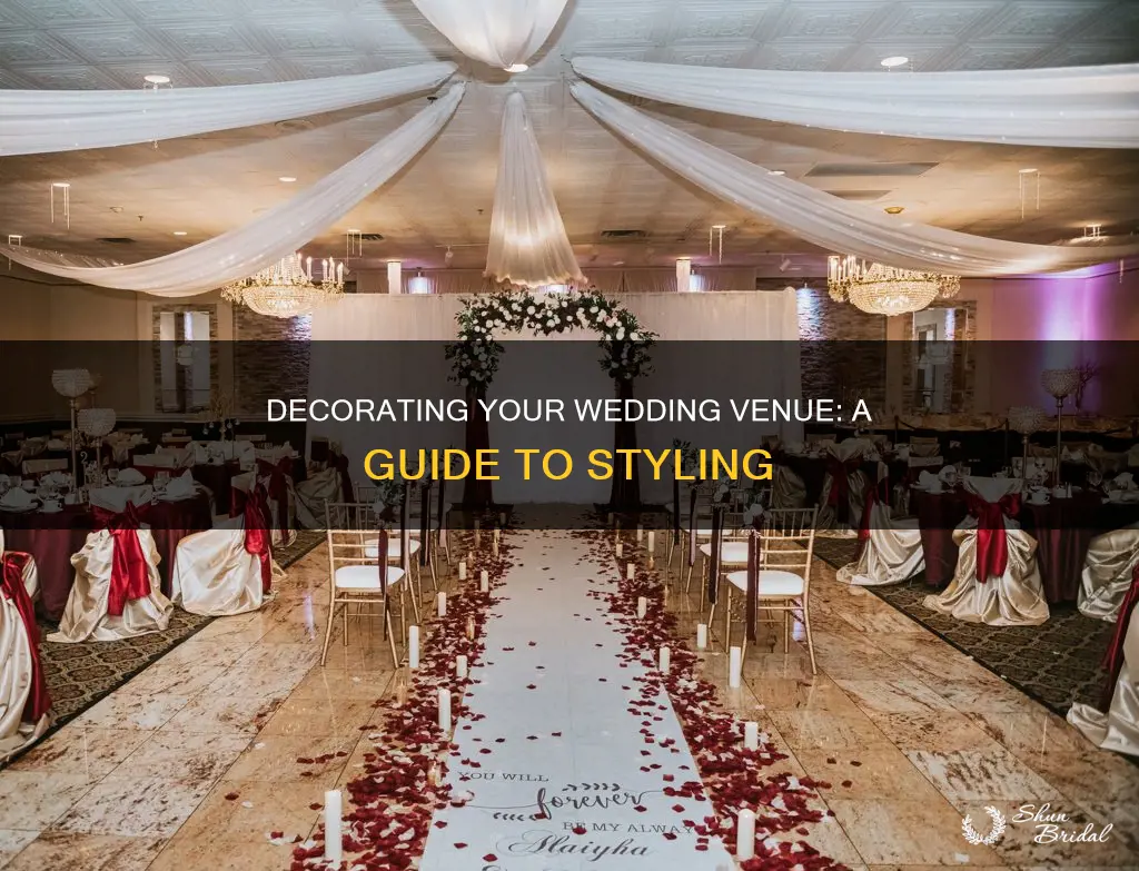how to decorate a venue for a wedding