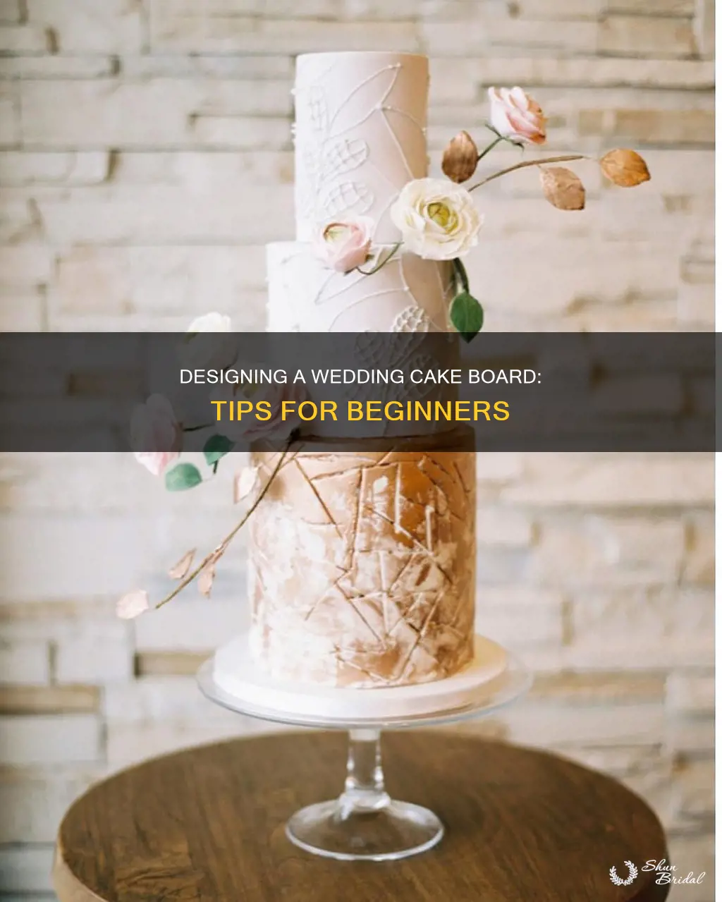 how to decorate a wedding cake board