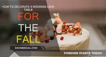 Decorating a Wedding Cake Table for Autumn