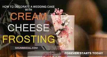 Elegant Wedding Cake Decorating with Cream Cheese Frosting