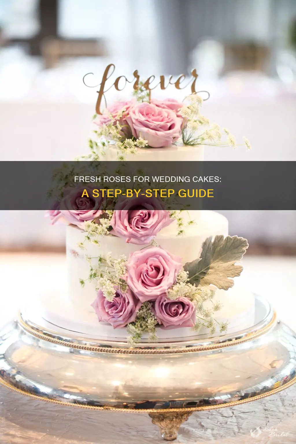 how to decorate a wedding cake with fresh roses