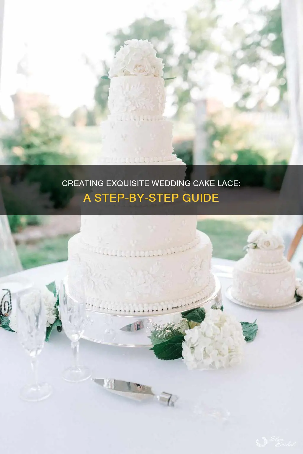 how to decorate a wedding cake with lace