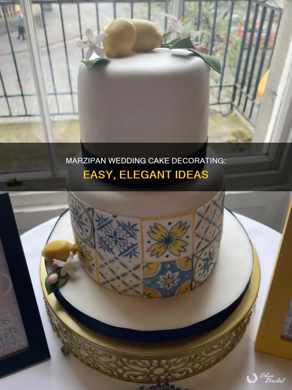 how to decorate a wedding cake with marzipan