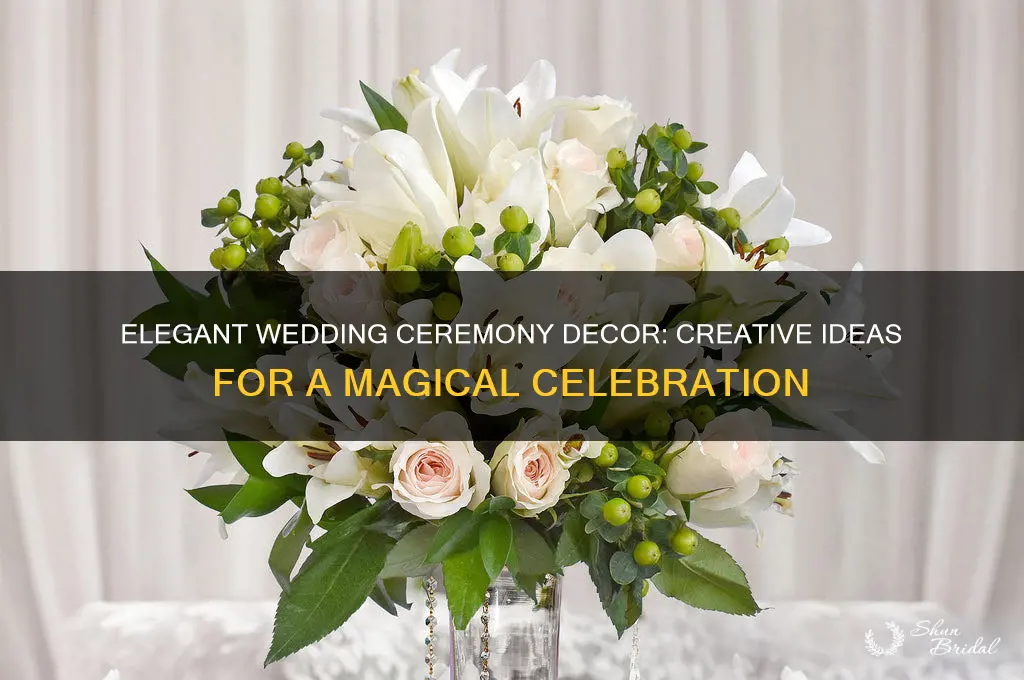 how to decorate a wedding ceremony
